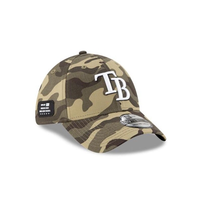 Green Tampa Bay Rays Hat - New Era MLB Armed Forces Weekend 39THIRTY Stretch Fit Caps USA7195032